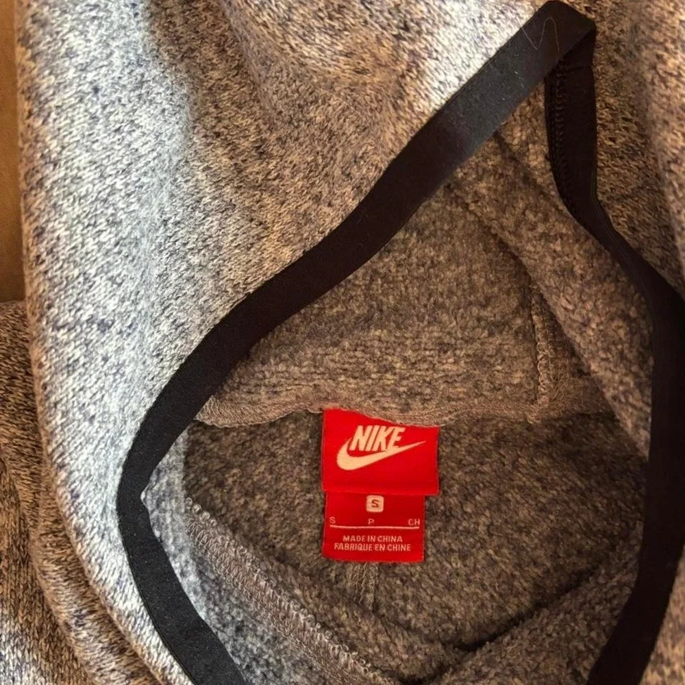 Nike Sportswear Tech Fleece Knit Hoodie Grey Heather Pullover Small
